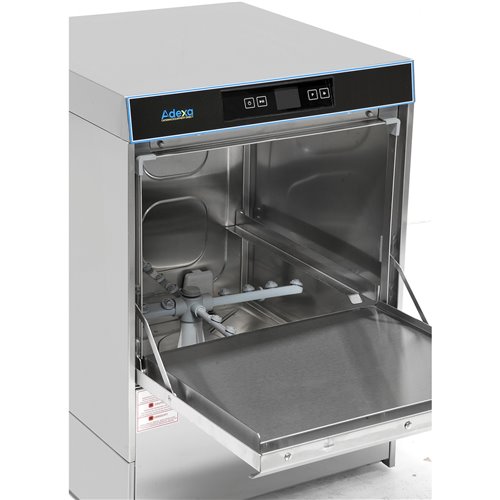 Commercial Dishwasher 540 plates/hour 500mm basket Digital Drain pump Detergent pump Rinse aid pump 380V | Stalwart DA-EMP500380