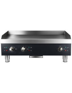 Commercial Griddle Smooth 915x620x360mm 12kW Electric | DA-HEG836