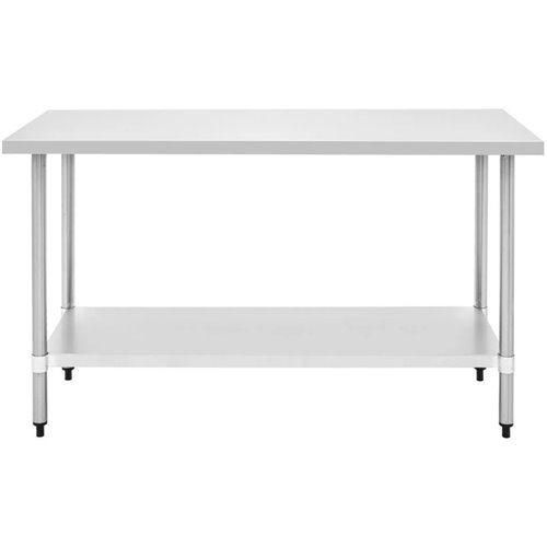 Commercial Stainless Steel Work Table Bottom shelf 1200x600x900mm | Stalwart DA-WT60120G