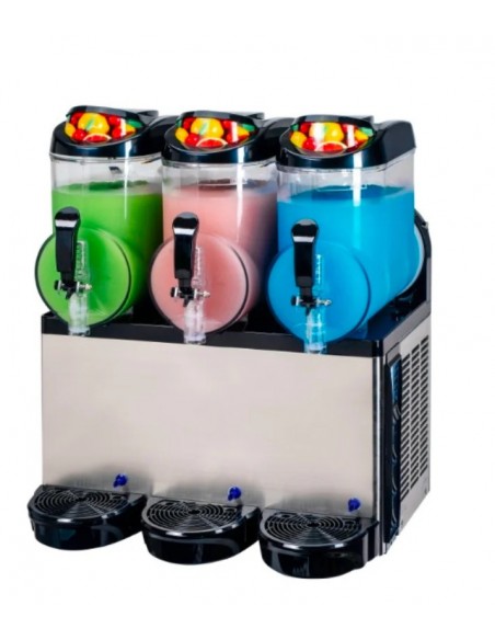 Commercial Slush Machine 3 x 12 litres 2-in-1 | XRJ12LX3