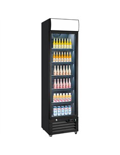 Title Commercial Slim Upright Display Freezer 146L 420 x 485 x 1880mm | Stalwart DA-LKL218