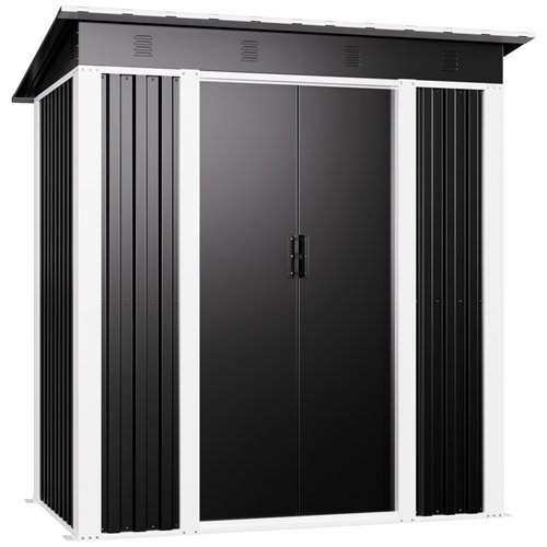Outdoor Steel Storage Shed 6 x 4ft 1800 x 1200 x 1850mm | Stalwart DA-SART102