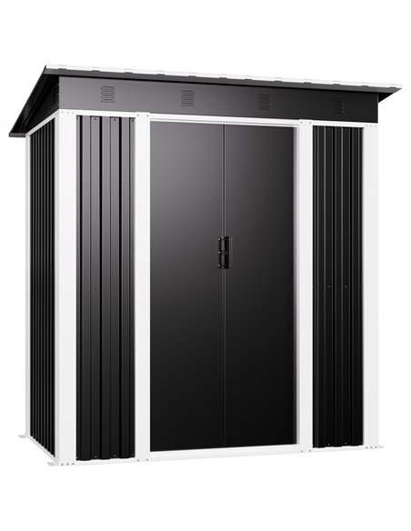 Outdoor Steel Storage Shed 6 x 4ft 1800 x 1200 x 1850mm | Stalwart DA-SART102