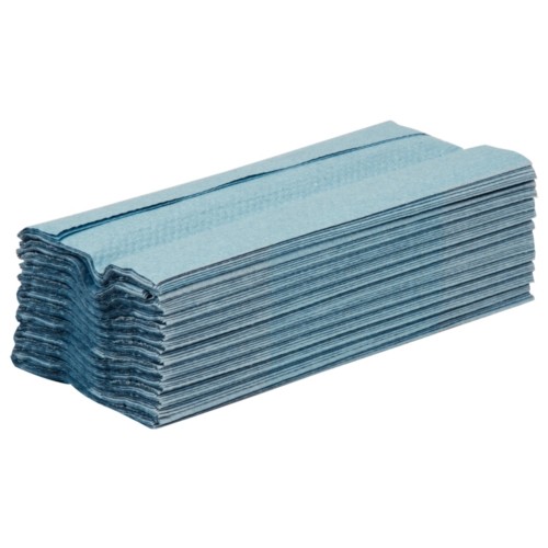 Jantex C-Fold Hand Towels Blue