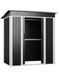 Outdoor Steel Storage Shed 6 x 4ft 1800 x 1200 x 1850mm | Stalwart DA-SART102 2