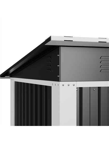 Outdoor Steel Storage Shed 6 x 4ft 1800 x 1200 x 1850mm | Stalwart DA-SART102
