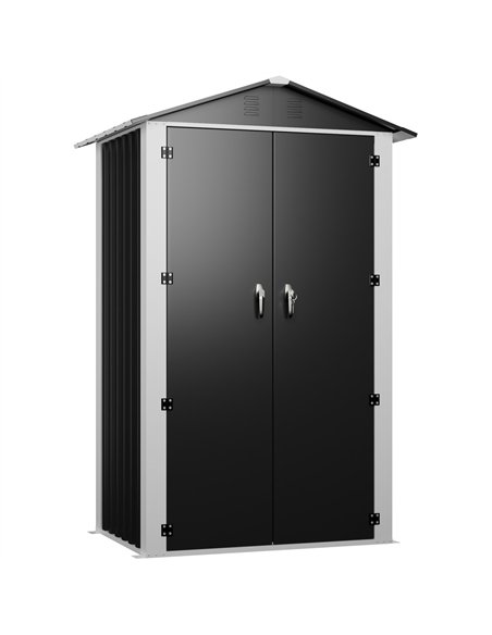 Outdoor Steel Storage Shed 4 x 3ft 1200 x 900 x 1850mm | Stalwart DA-SART104
