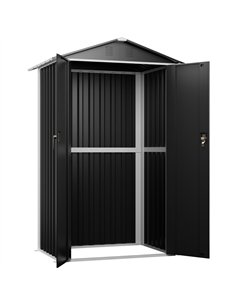 Outdoor Steel Storage Shed 4 x 3ft 1200 x 900 x 1850mm | Stalwart DA-SART104 2