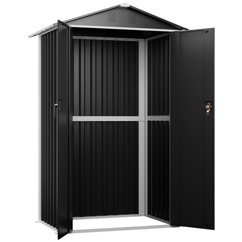 Outdoor Steel Storage Shed 4 x 3ft 1200 x 900 x 1850mm | Stalwart DA-SART104