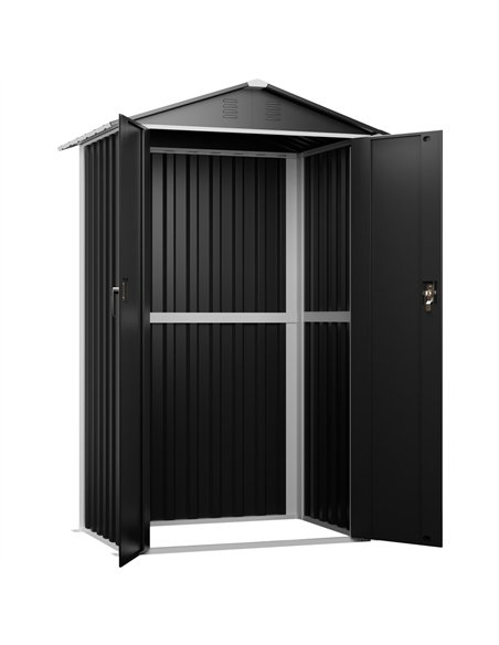 Outdoor Steel Storage Shed 4 x 3ft 1200 x 900 x 1850mm | Stalwart DA-SART104