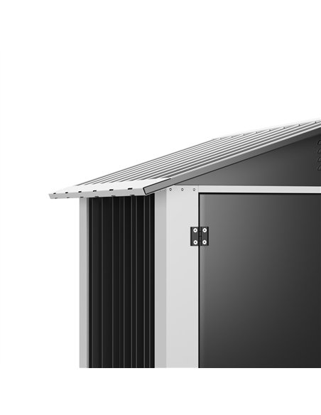 Outdoor Steel Storage Shed 4 x 3ft 1200 x 900 x 1850mm | Stalwart DA-SART104