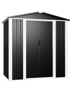 Outdoor Steel Storage Shed 6 x 4ft 1800 x 1200 x 1850mm | Stalwart DA-SART106