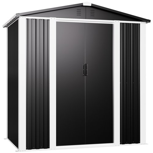 Outdoor Steel Storage Shed 6 x 4ft 1800 x 1200 x 1850mm | Stalwart DA-SART106