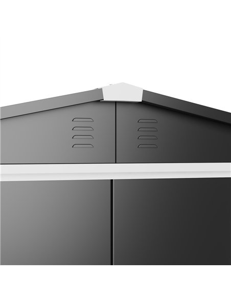 Outdoor Steel Storage Shed 6 x 4ft 1800 x 1200 x 1850mm | Stalwart DA-SART106