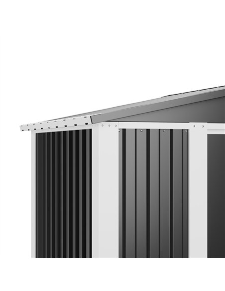Outdoor Steel Storage Shed 6 x 4ft 1800 x 1200 x 1850mm | Stalwart DA-SART106
