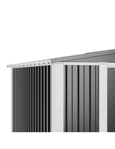 Outdoor Steel Storage Shed 8 x 6ft 2400 x 1800 x 2050mm | Stalwart DA-SART108