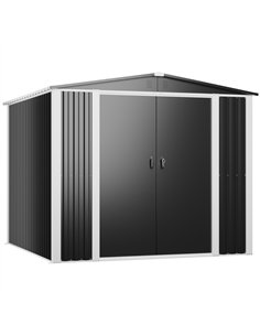 Outdoor Steel Storage Shed 8 x 8ft 2400 x 2400 x 2050mm | Stalwart DA-SART112