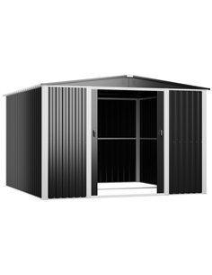 Outdoor Steel Storage Shed 10 x 10ft 3000 x 3000 x 2050mm | Stalwart DA-SART114 2