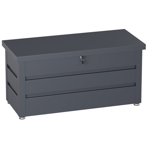 Lockable Outdoor Steel Storage Box 1190 x 520 x 587mm | Stalwart DA-SART118