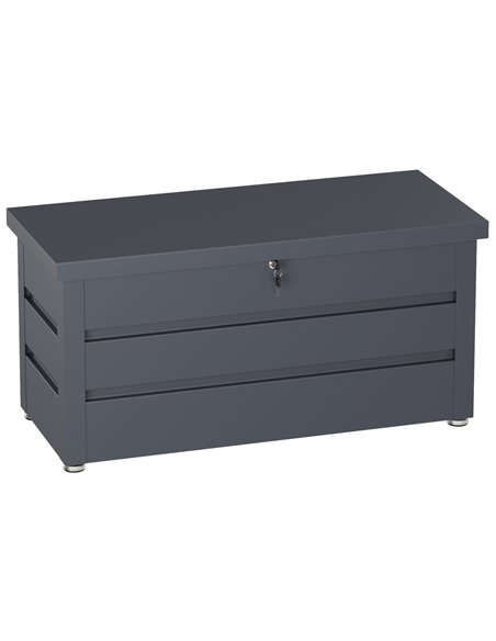 Lockable Outdoor Steel Storage Box 1190 x 520 x 587mm | Stalwart DA-SART118