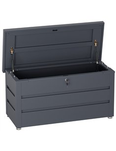Lockable Outdoor Steel Storage Box 1190 x 520 x 587mm | Stalwart DA-SART118 2
