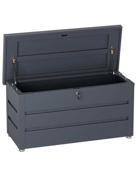 Lockable Outdoor Steel Storage Box 1190 x 520 x 587mm | Stalwart DA-SART118