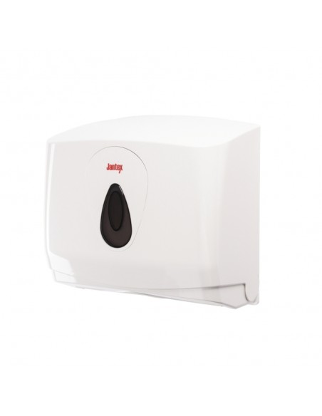Jantex GD839 – Dispensatore Asciugamani Bianco Per Carta A Strappo, Z-fold E Interfoliata