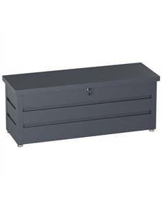 Lockable Outdoor Steel Storage Box 1490 x 520 x 587mm | Stalwart DA-SART120