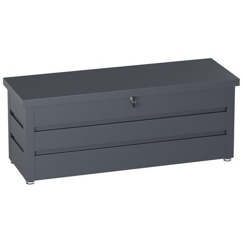 Lockable Outdoor Steel Storage Box 1490 x 520 x 587mm | Stalwart DA-SART120