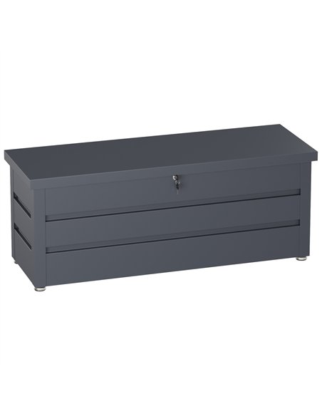 Lockable Outdoor Steel Storage Box 1490 x 520 x 587mm | Stalwart DA-SART120