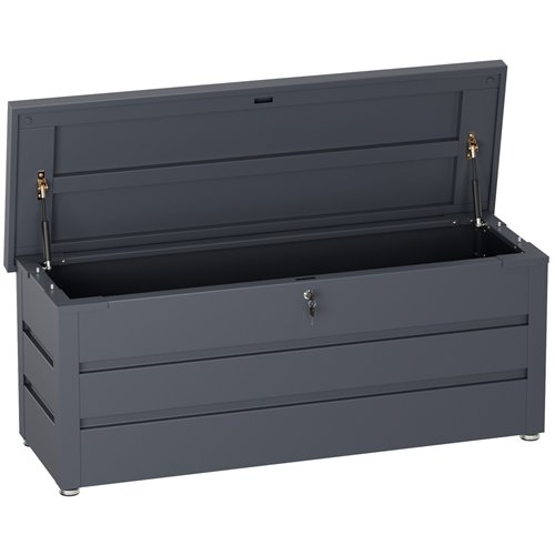 Lockable Outdoor Steel Storage Box 1490 x 520 x 587mm | Stalwart DA-SART120