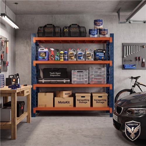 Heavy Duty Steel Storage Shelf 2000 x 600 x 2000mm | Stalwart DA-SART122