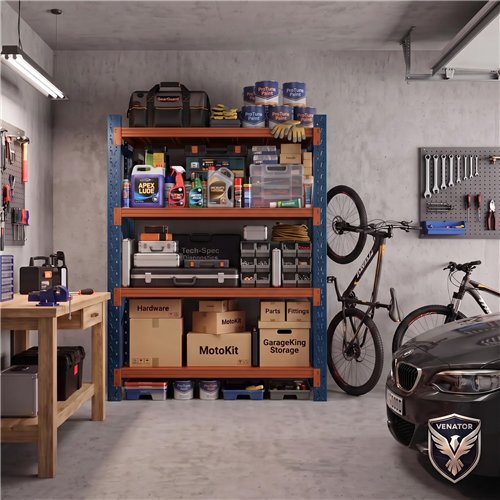 Heavy Duty Steel Storage Shelf 1500 x 600 x 2000mm | Stalwart DA-SART124