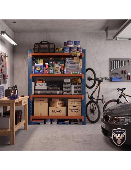 Heavy Duty Steel Storage Shelf 1500 x 600 x 2000mm | Stalwart DA-SART124
