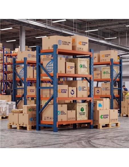 Heavy Duty Steel Storage Shelf 1500 x 600 x 2000mm | Stalwart DA-SART124