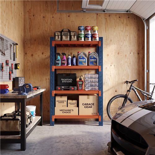 Heavy Duty Steel Storage Shelf 1200 x 600 x 2000mm | Stalwart DA-SART126