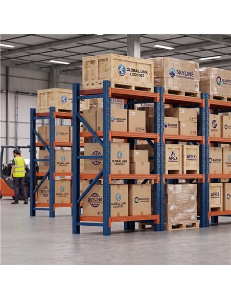 Heavy Duty Steel Storage Shelf 1200 x 600 x 2000mm | Stalwart DA-SART126