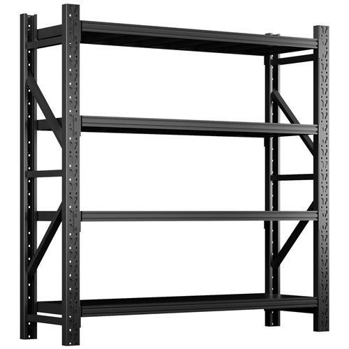 Heavy Duty Black Steel Storage Shelf 2000 x 600 x 2000mm | Stalwart DA-SART128