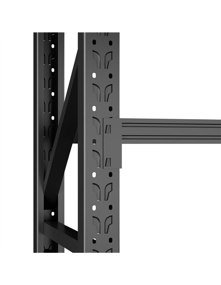 Heavy Duty Black Steel Storage Shelf 2000 x 600 x 2000mm | Stalwart DA-SART128