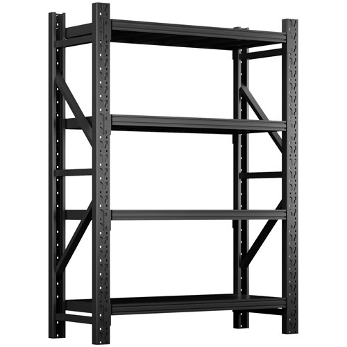 Heavy Duty Black Steel Storage Shelf 1500 x 600 x 2000mm | Stalwart DA-SART130