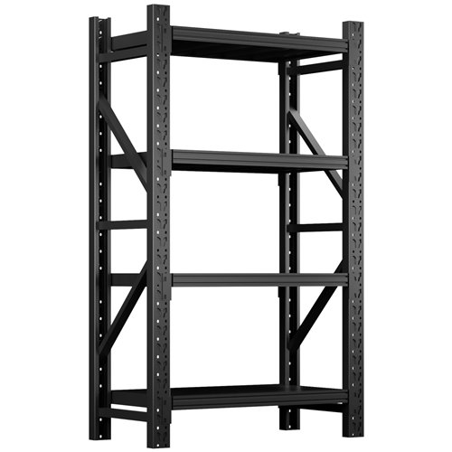 Heavy Duty Black Steel Storage Shelf 1200 x 600 x 2000mm | Stalwart DA-SART132