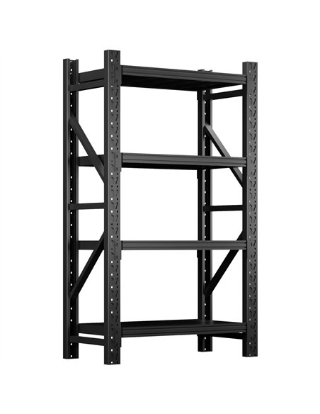 Heavy Duty Black Steel Storage Shelf 1200 x 600 x 2000mm | Stalwart DA-SART132