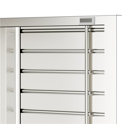 Lockable Mobile Steel Storage Cabinet 820 x 410 x 1830mm | Stalwart DA-SART302