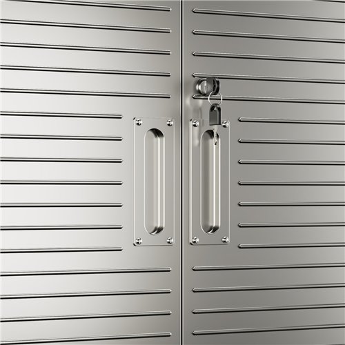 Lockable Mobile Steel Storage Cabinet 820 x 410 x 1830mm | Stalwart DA-SART302
