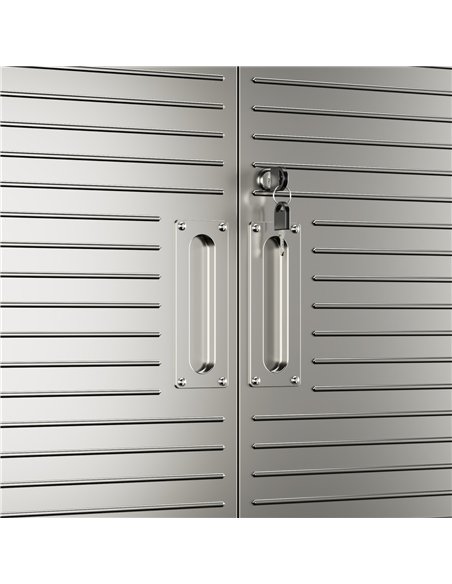 Lockable Mobile Steel Storage Cabinet 820 x 410 x 1830mm | Stalwart DA-SART302
