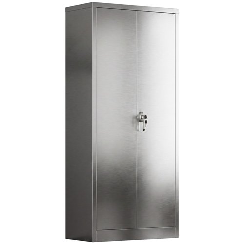 Lockable Stainless Steel Storage Cabinet 800 x 400 x 1800mm | Stalwart DA-SART304