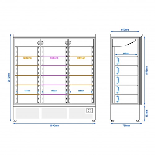 Commercial Display Freezer with...