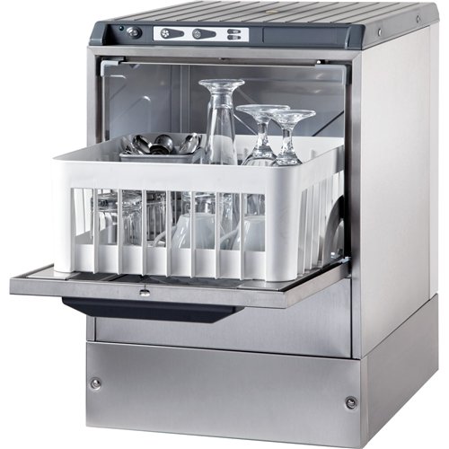 Commercial Glasswasher 800-1000 glasses/hour 350mm basket Gravity drain  and Rinse Pump 13A | Stalwart DA-3500BT - MADE IN ITALY