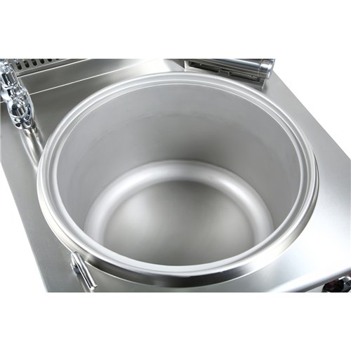 Commercial Natural Gas Boiling Pan / Soup Kettle 150L Stainless Steel | Stalwart DA-HGK150