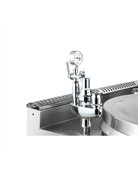 Commercial Natural Gas Boiling Pan / Soup Kettle 150L Stainless Steel | Stalwart DA-HGK150
